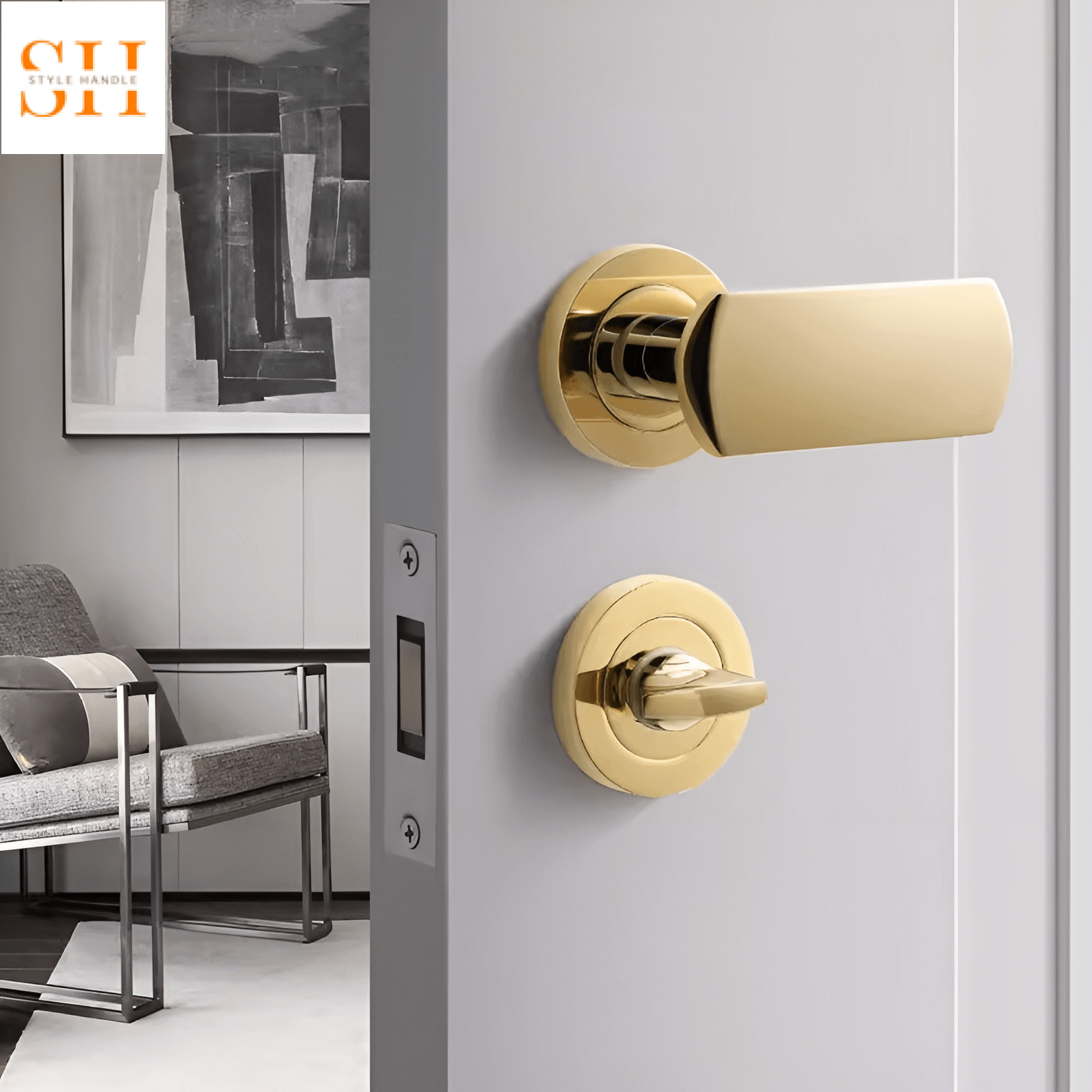 Khóa cửa tay gạt hợp kim kiểu dáng sang trọng SD6232