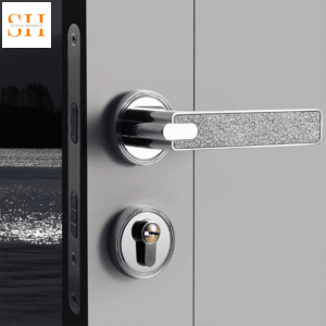 Khóa cửa tay gạt hợp kim màu bạc cao cấp SD7440