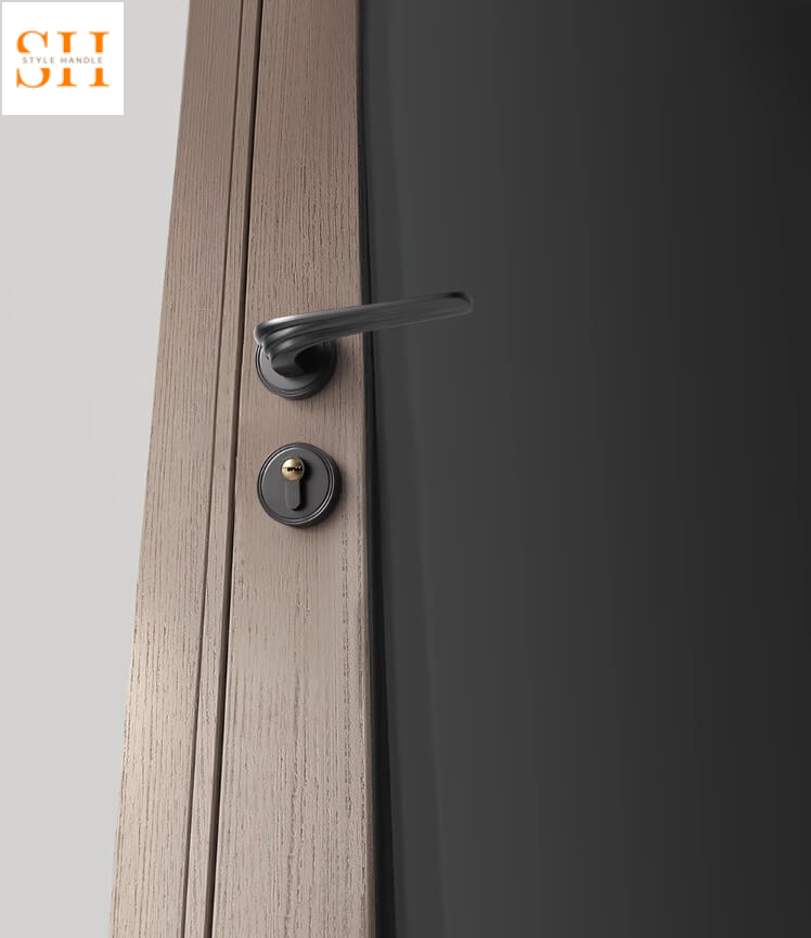 Khóa cửa tay gạt hợp kim màu xám hiện đại SDM7344 2 Khóa cửa tay gạt hợp kim màu xám hiện đại SDM7344 6