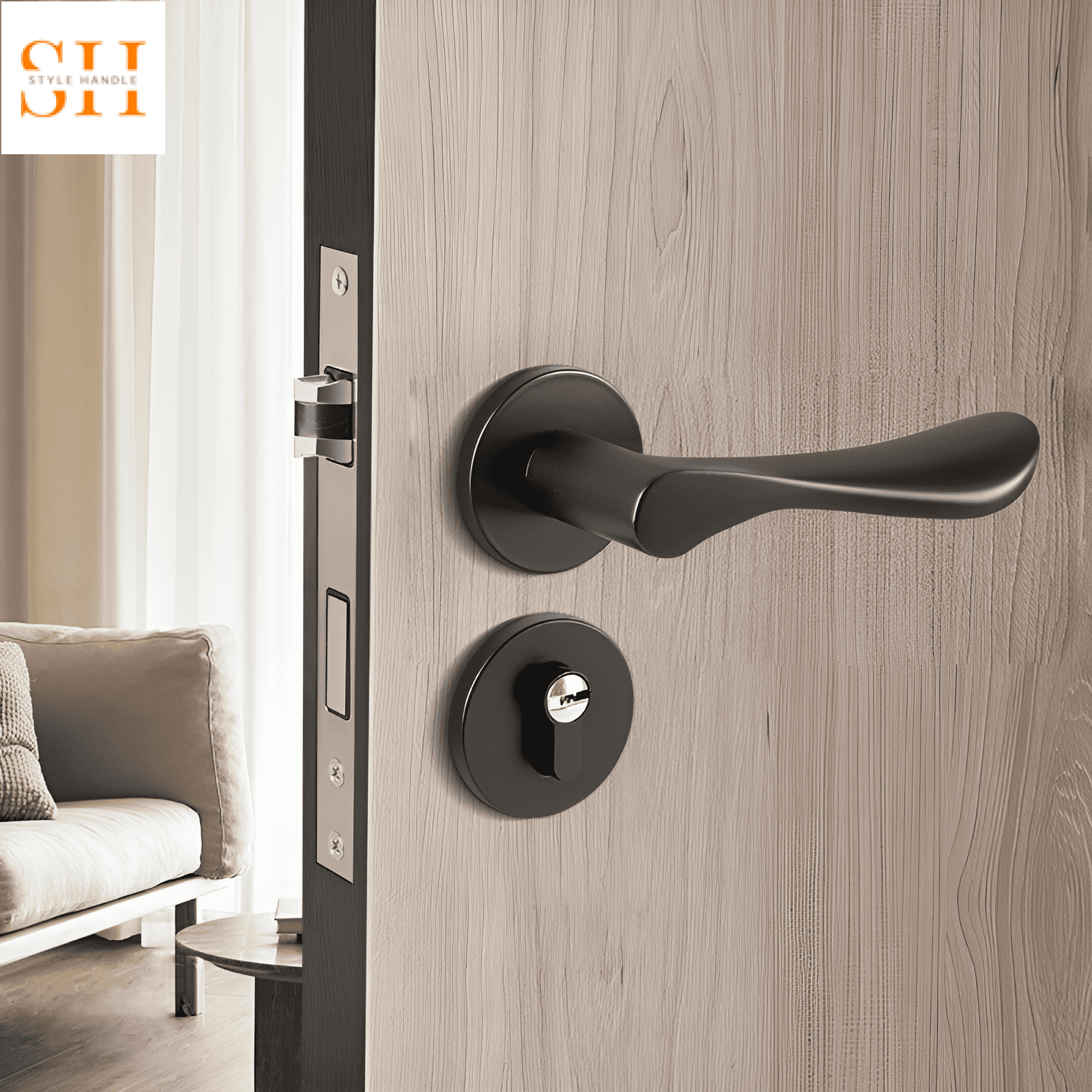 Khóa cửa tay gạt hợp kim nhiều kiểu dáng cao cấp ZK6690