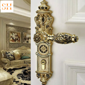 Khóa cửa tay gạt hợp kim phong cách hoàng gia ZLD5831