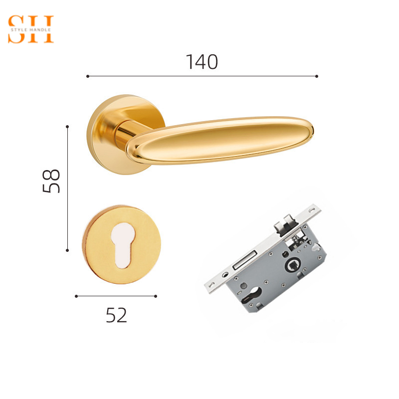 Khóa cửa tay gạt hợp kim thông phòng đơn giản RF7042 11 Khóa cửa tay gạt hợp kim thông phòng đơn giản RF7042 16