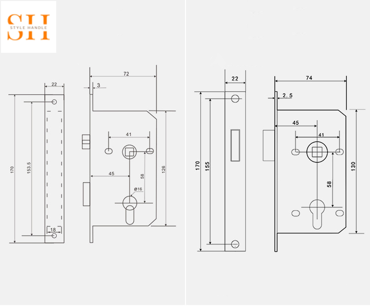 Khóa cửa tay gạt hợp kim thông phòng đơn giản RF7042 13 Khóa cửa tay gạt hợp kim thông phòng đơn giản RF7042 18