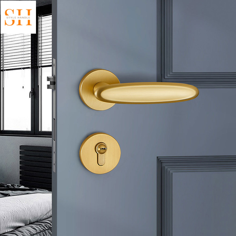 Khóa cửa tay gạt hợp kim thông phòng đơn giản RF7042 6 Khóa cửa tay gạt hợp kim thông phòng đơn giản RF7042 11