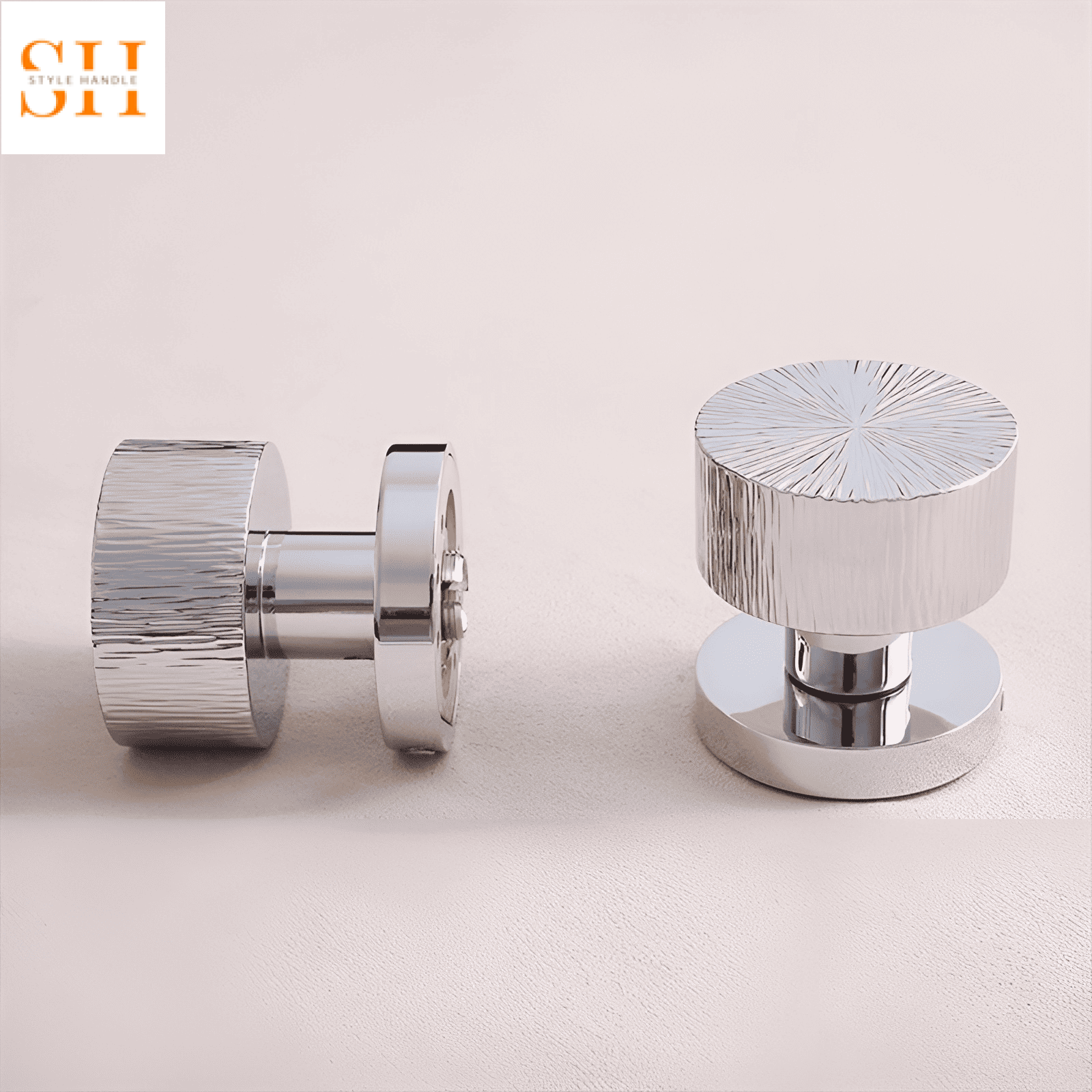 Khóa cửa tay nắm tròn nghệ thuật bằng đồng CW9496 8