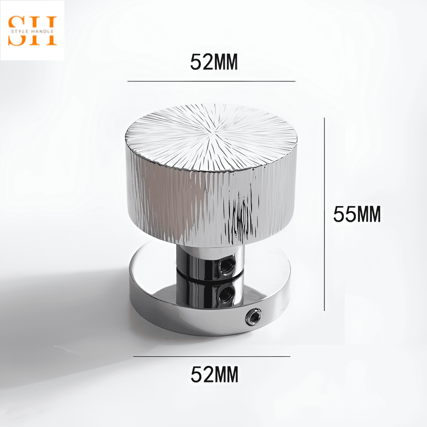 Khóa cửa tay nắm tròn nghệ thuật bằng đồng CW9496 11