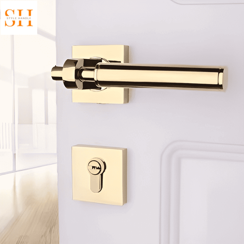 Khóa tay gạt đồng thau phong cách Bắc Âu YBL123