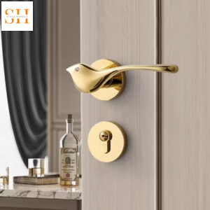 Khóa tay gạt hợp kim kẽm hình chú chim vàng SD5815