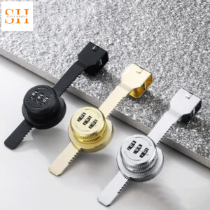 Khóa tủ kính mật mã cánh lùa hợp kim kẽm LTJ738