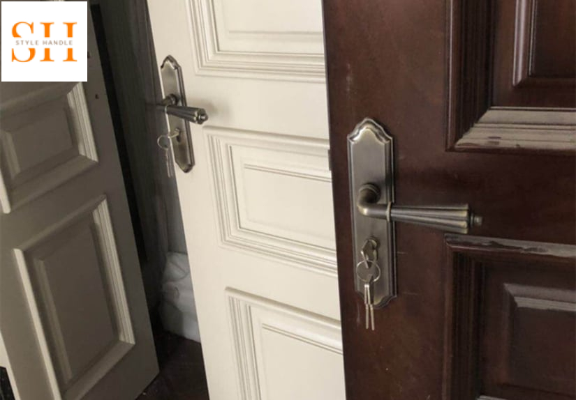 Khóa cửa phòng ngủ đồng thau cổ điển YBLI001 18 Khóa cửa phòng ngủ đồng thau cổ điển YBLI001 19