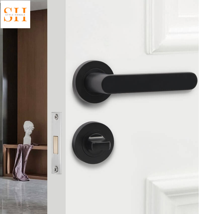 Khóa cơ không chìa phòng vệ sinh tối giản DFL-713BL