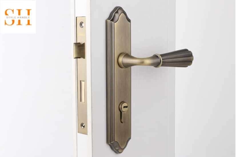 Khóa cửa phòng ngủ đồng thau cổ điển YBLI001 7 Khóa cửa phòng ngủ đồng thau cổ điển YBLI001