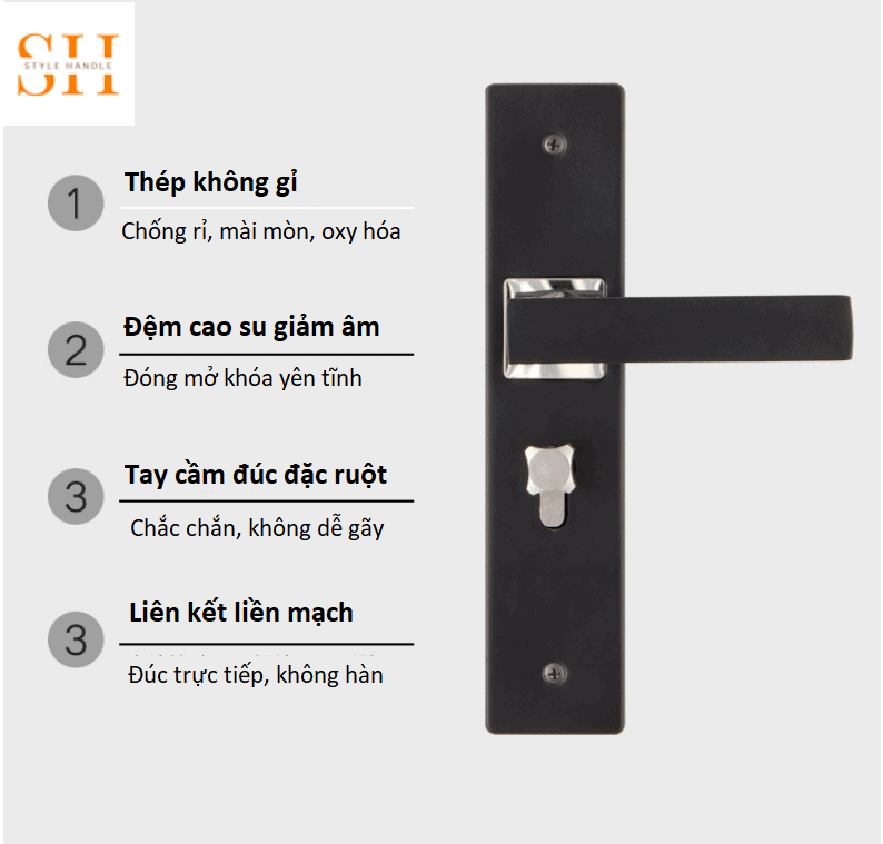 Ổ khóa cửa gỗ phòng ngủ phòng tắm giá rẻ T686-17 3 Ổ khóa cửa gỗ phòng ngủ phòng tắm giá rẻ T686-17 8