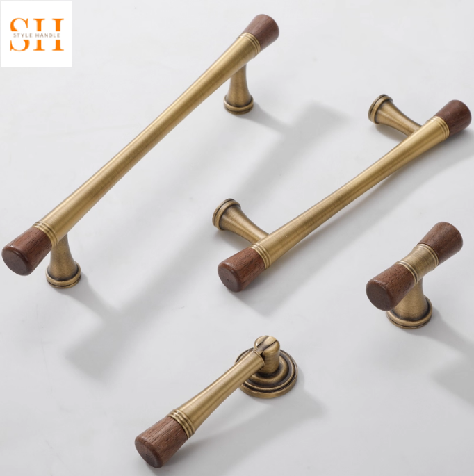 Tay nắm tủ quần áo đồng thau cổ điển ES7032