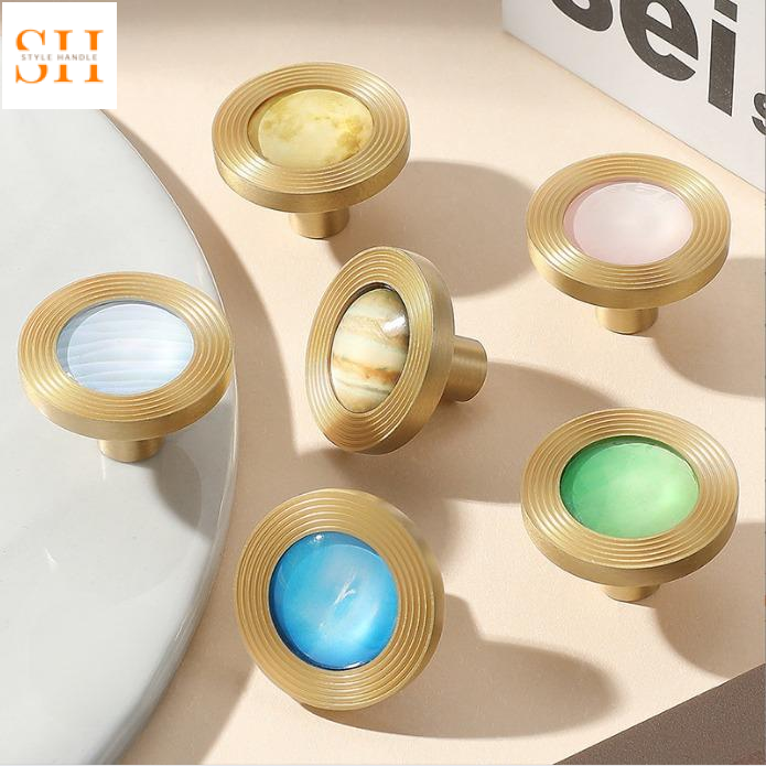 Núm tủ ngăn kéo bằng đồng cao cấp YJ0031
