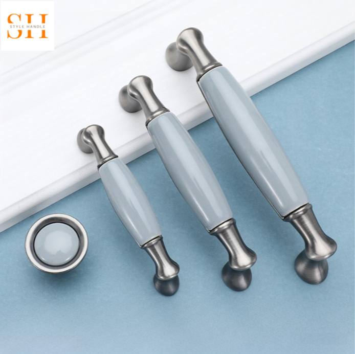 Tay nắm tủ gốm sứ men ngọc sang trọng YJ3325