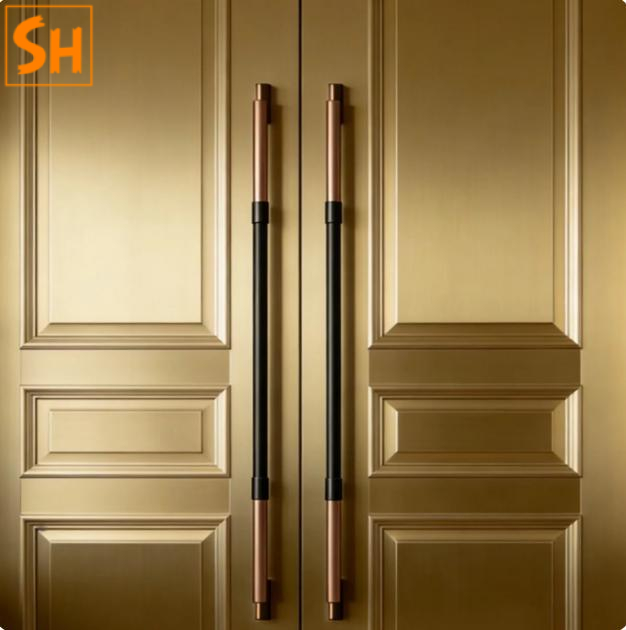 Tay nắm cửa sảnh khách sạn thép không gỉ tối giản GD1212